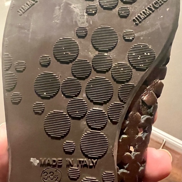 JIMMY CHOO Momo bronze leather ballet flats. Size 38.5. Made in Italy - Picture 8 of 8